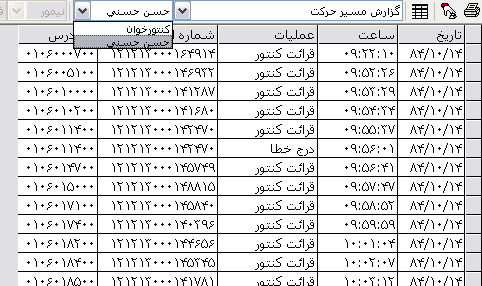 گزارش مسیر حرکت کنتورخوان